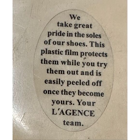 L’agence Abelle Flat Sandal in Gold/Silver Crackle NWB Size 8 - Picture 9 of 10